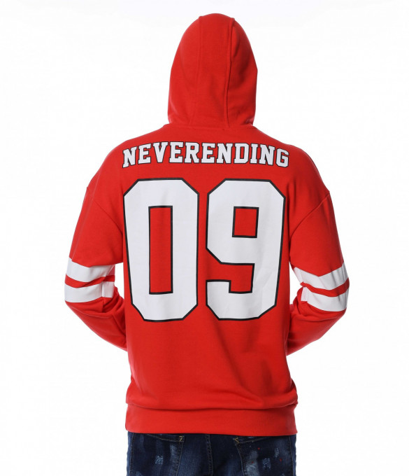 Памучен анорак 13133 - Червен