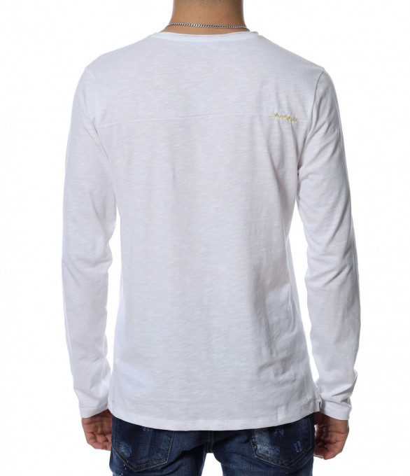 Блуза с дълъг ръкав 13148 - Бял