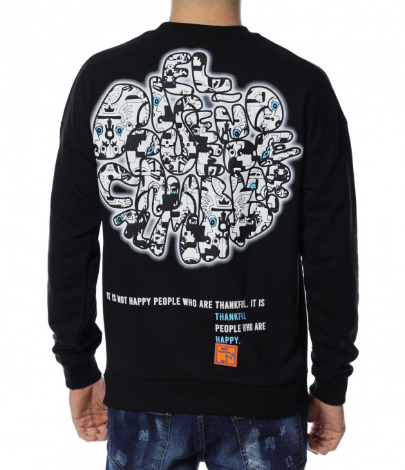 Блуза с дълъг ръкав 13126 - Черен