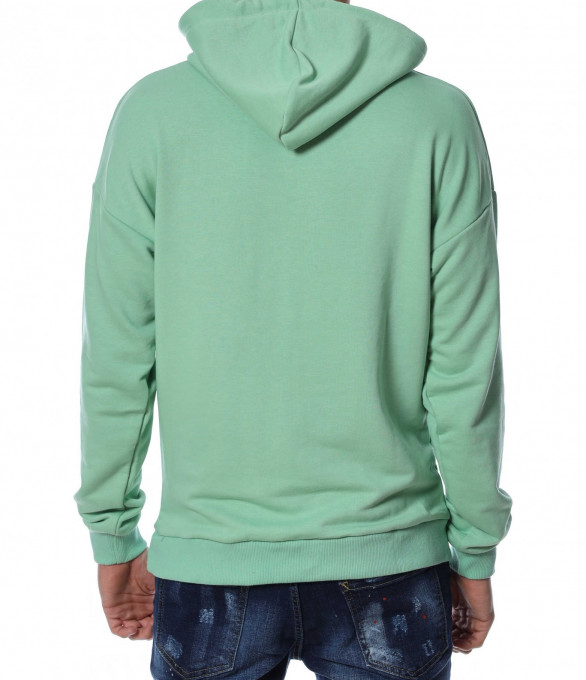 Анорак тип Hoodie 13130 - Зелен