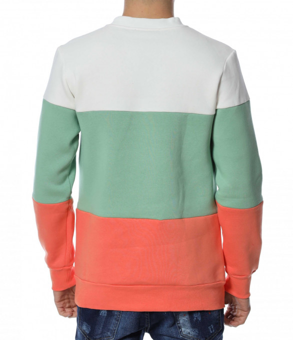 Блуза в три цвята 13134 - Зелен