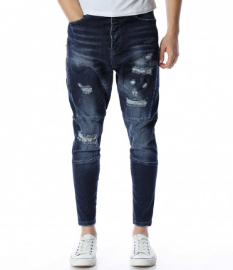 Стрийт стайлинг дънки 13180...