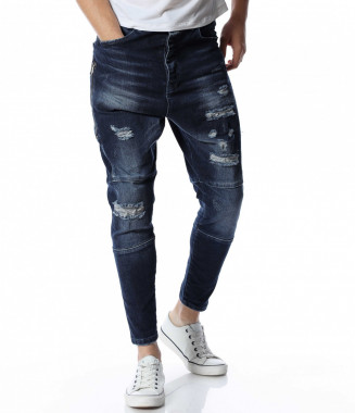 Стрийт стайлинг дънки 13180... 2