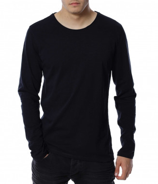 Памучна едноцветна блуза...