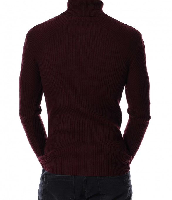 Поло от тънка материя 13136 - Бордо