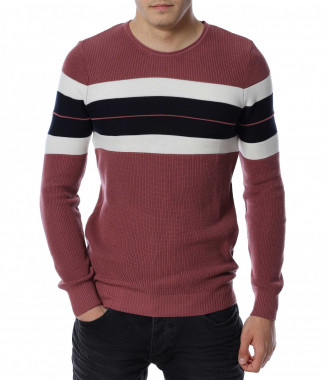 Пуловер с дизайн 13160 - Лилав