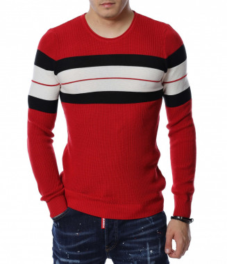 Пуловер с дизайн 13160 -...