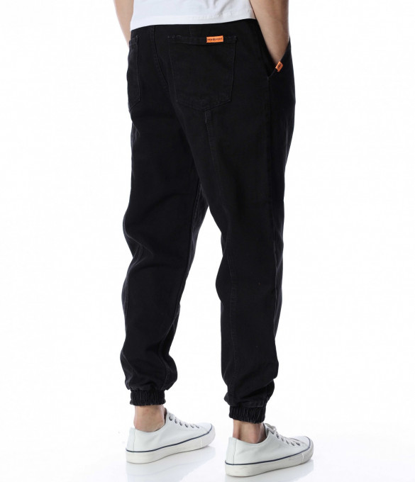 Дънки с паднало дъно 13075 - Черен