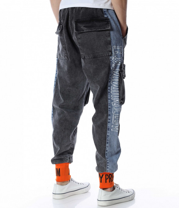 Стрийт стайл дънки тип джогър 13170 -...