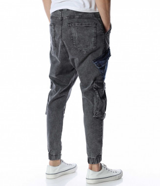 Стрийт стайл дънки 13186 -... 2