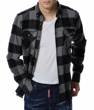 Зимна риза 13166 - Сив