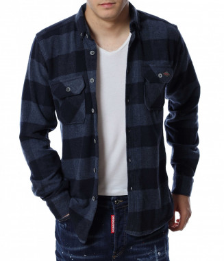 Зимна риза 13167 - Тъмно син