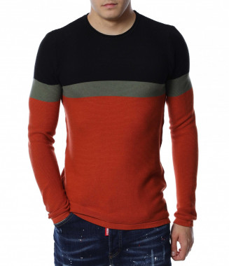 Пуловер в три цвята 13162 -...