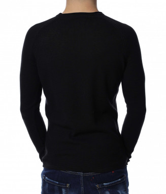 Есенен пуловер 13159 - Черен 2