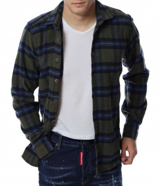 Зимна риза 13164 - Зелен