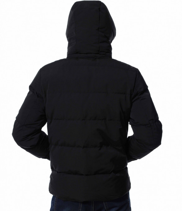 Ватирано яке 13198 - Черен