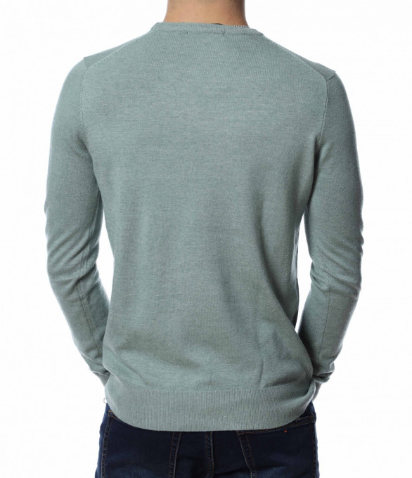 Изчистена топла блуза 13210 - Зелен