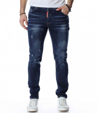 Тъмносини дънки 13305 - Син