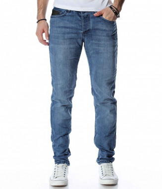 Класически дънки 13291 - Син