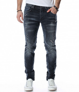 Дънки с накъсан ефект 13329...