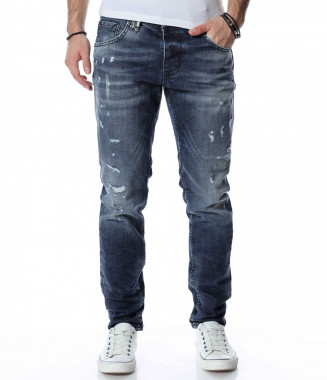 Накъсани дънки 13320 - Син