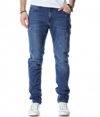 Класически дънки 13309 - Син