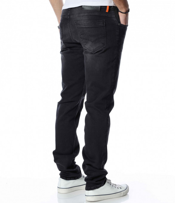 Елегантен дънков панталон 13306 - Черен