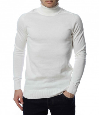 Поло с дълъг ръкав 13331 - Бял