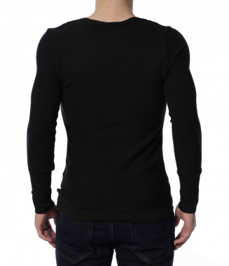 Едноцветен пуловер 13281 -... 2