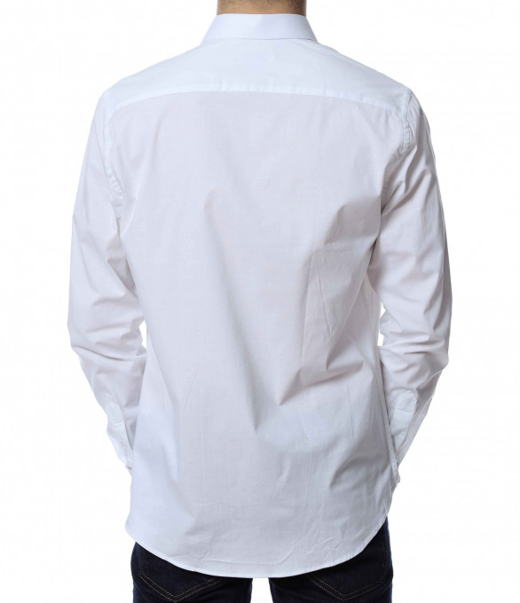 Официална изчистена риза 13297 - Бял
