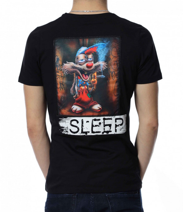 Тениска с апликация и надпис 13365 -...