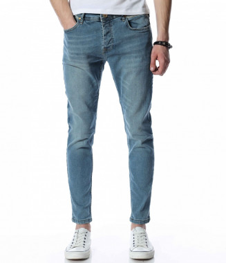 Светлосини дънки 13391 - Син