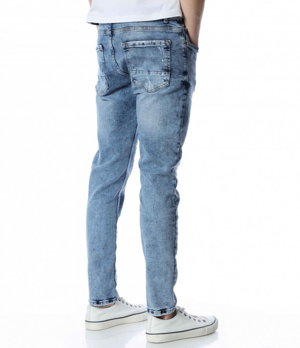 Светлосини дънки 13393 - Светло син