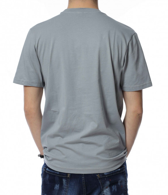 Тениска с надпис play 13381 - Сив