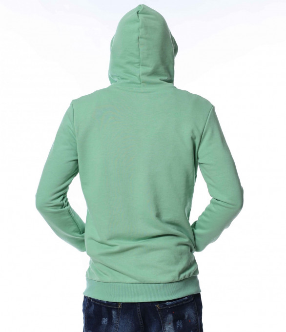 Цветен суичер 13386 - Светло зелен