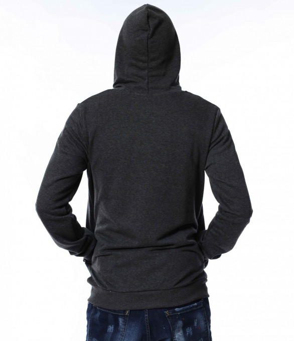 Суичер с големи букви 13418 - Сив