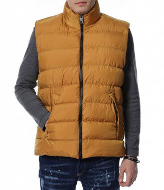 Едноцветен елек 13024 - Жълт