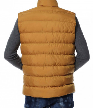 Едноцветен елек 13024 - Жълт 2