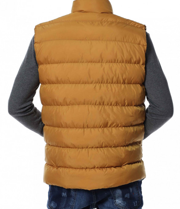 Едноцветен елек 13024 - Жълт