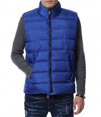 Едноцветен елек 13024 - Син