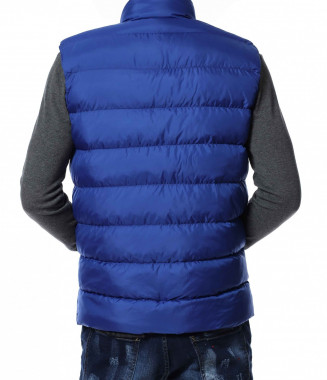 Едноцветен елек 13024 - Син 2