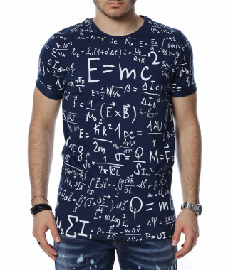 Тениска с дизайн 13467 - Син