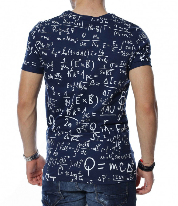 Тениска с дизайн 13467 - Син