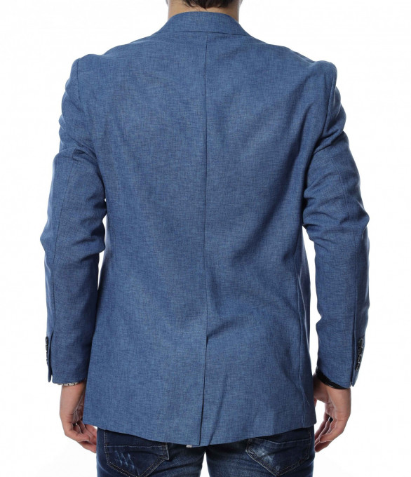 Спортно - елегантно сако 13498 - Син