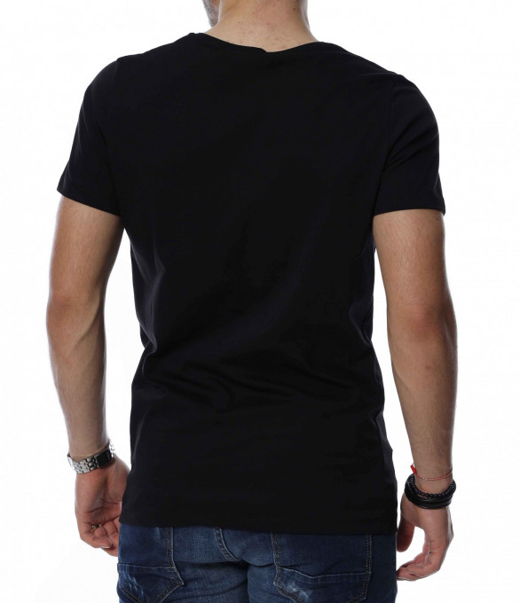 Тениска с надпис SCARFACE 13468 - Черен