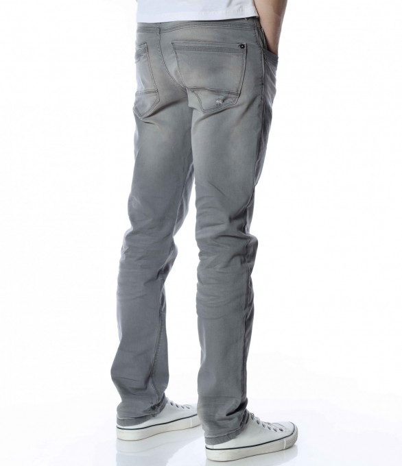 Сив дънков панталон 13461 - Сив