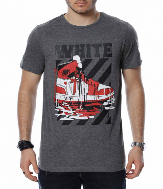 Тениска с надпис WHITE...