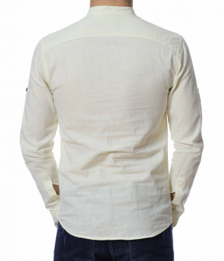 Памучна риза с попска яка... 2