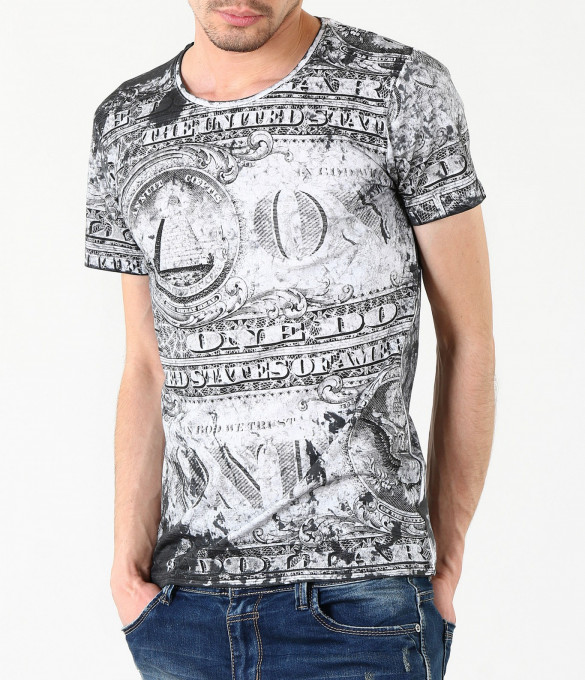 Стилна мъжка тениска-4179