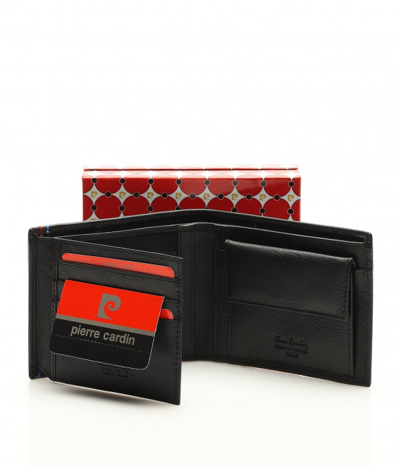 Кожен изискан портфейл 13523 - Черен